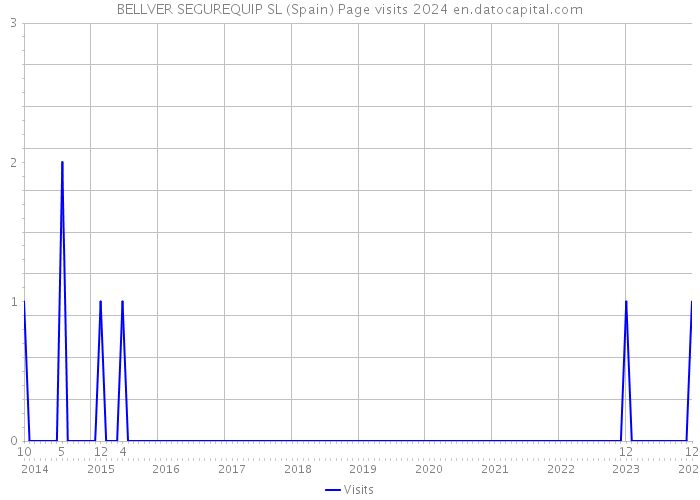 BELLVER SEGUREQUIP SL (Spain) Page visits 2024 