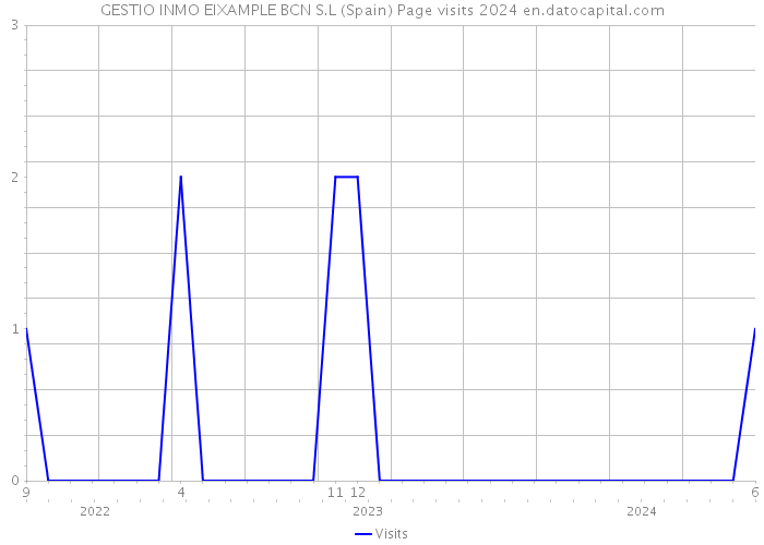 GESTIO INMO EIXAMPLE BCN S.L (Spain) Page visits 2024 