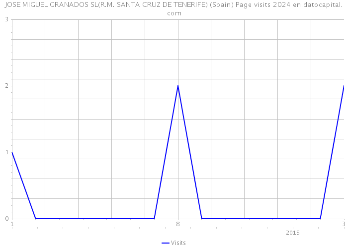 JOSE MIGUEL GRANADOS SL(R.M. SANTA CRUZ DE TENERIFE) (Spain) Page visits 2024 