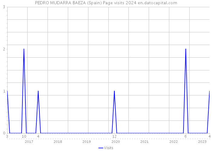 PEDRO MUDARRA BAEZA (Spain) Page visits 2024 