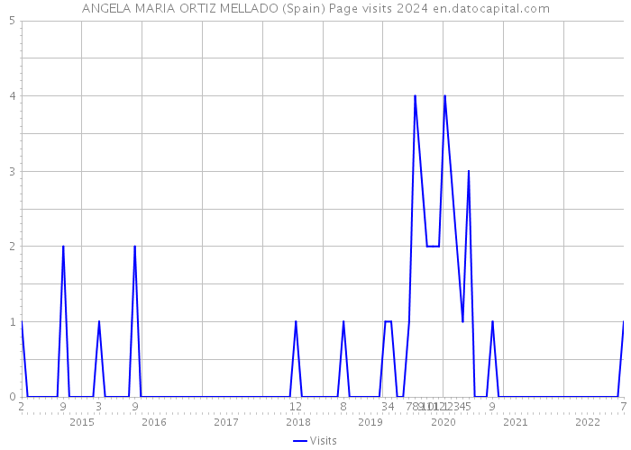 ANGELA MARIA ORTIZ MELLADO (Spain) Page visits 2024 