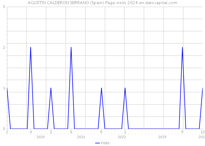 AGUSTIN CALDERON SERRANO (Spain) Page visits 2024 