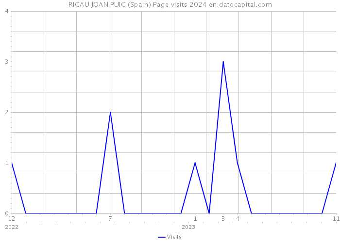 RIGAU JOAN PUIG (Spain) Page visits 2024 