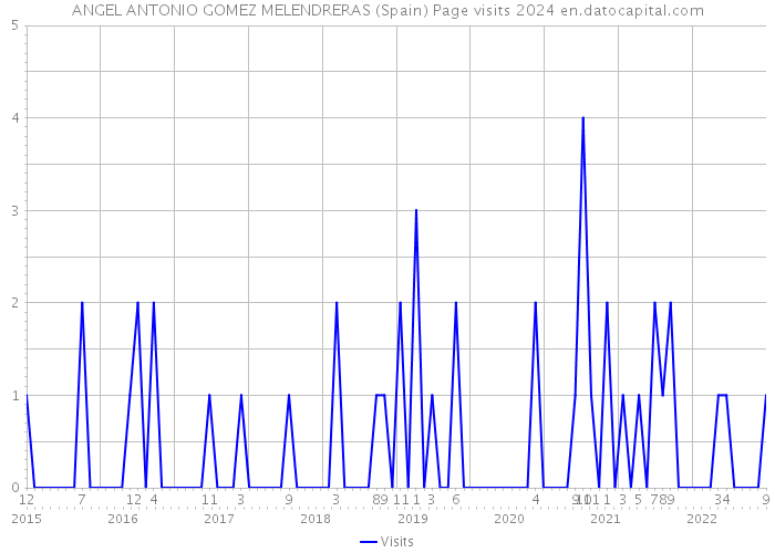 ANGEL ANTONIO GOMEZ MELENDRERAS (Spain) Page visits 2024 