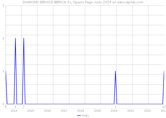 DIAMOND SERVICE IBERICA S L (Spain) Page visits 2024 
