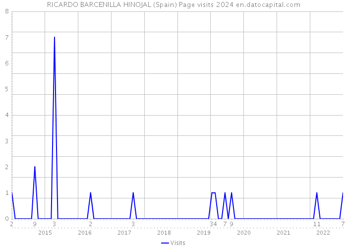 RICARDO BARCENILLA HINOJAL (Spain) Page visits 2024 
