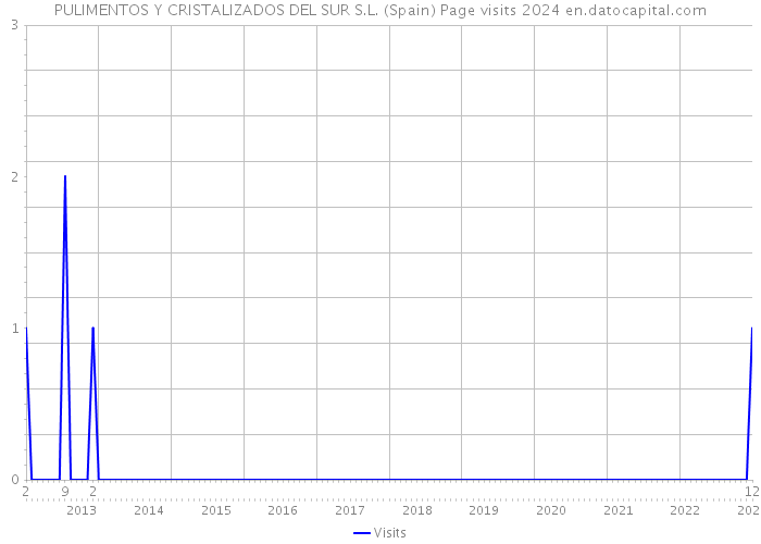PULIMENTOS Y CRISTALIZADOS DEL SUR S.L. (Spain) Page visits 2024 