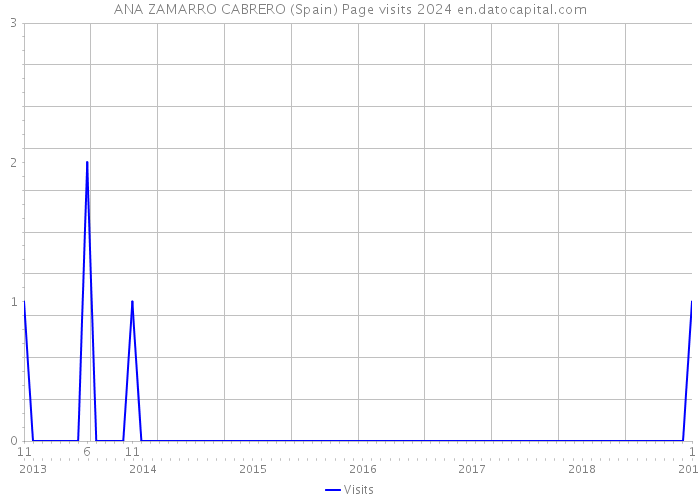 ANA ZAMARRO CABRERO (Spain) Page visits 2024 