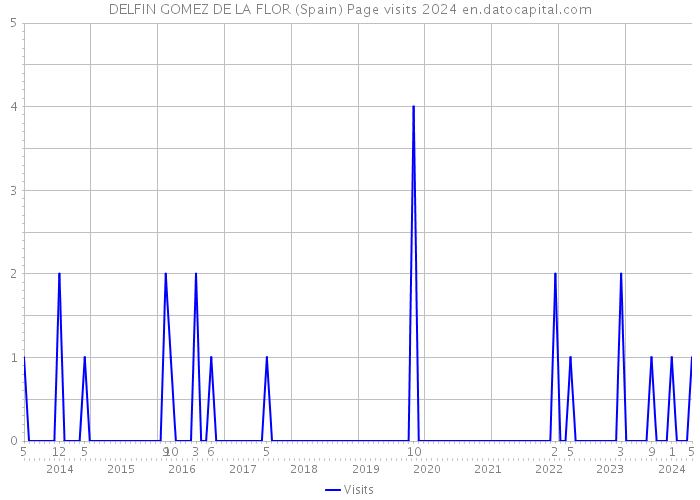 DELFIN GOMEZ DE LA FLOR (Spain) Page visits 2024 