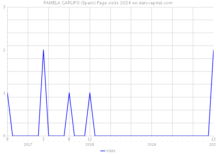 PAMELA GARUFO (Spain) Page visits 2024 