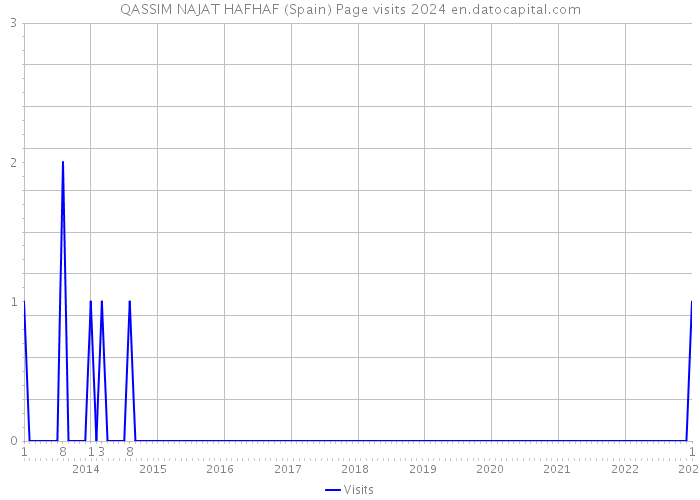 QASSIM NAJAT HAFHAF (Spain) Page visits 2024 