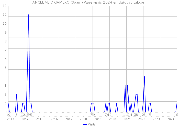 ANGEL VEJO GAMERO (Spain) Page visits 2024 