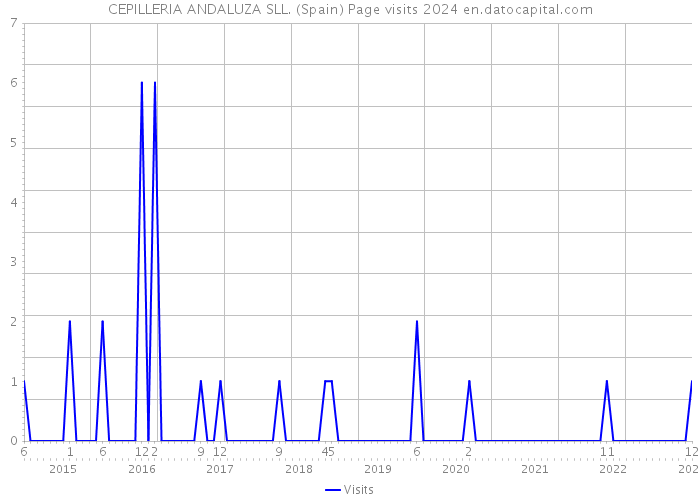 CEPILLERIA ANDALUZA SLL. (Spain) Page visits 2024 