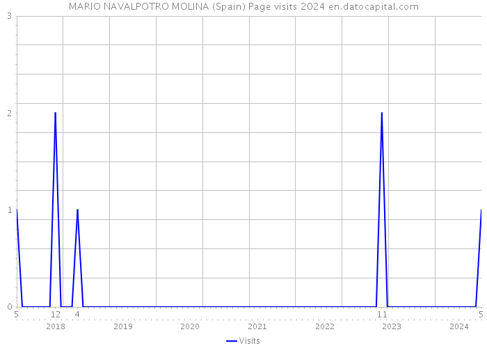 MARIO NAVALPOTRO MOLINA (Spain) Page visits 2024 