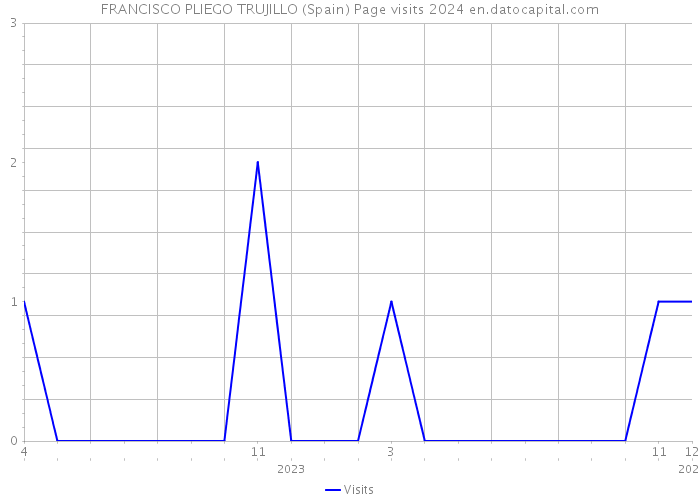 FRANCISCO PLIEGO TRUJILLO (Spain) Page visits 2024 