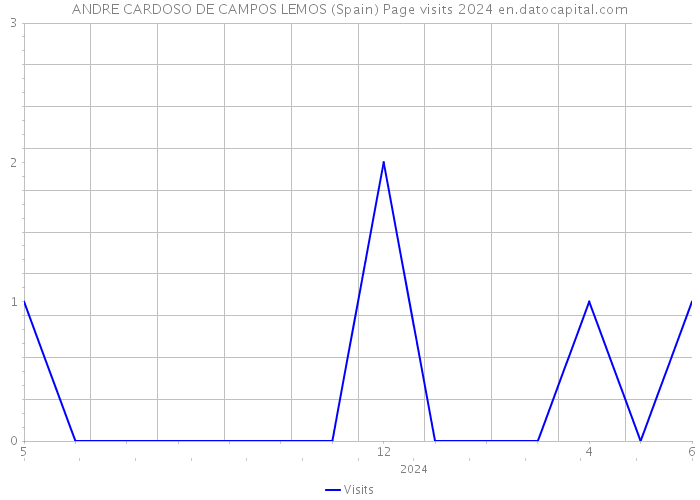 ANDRE CARDOSO DE CAMPOS LEMOS (Spain) Page visits 2024 