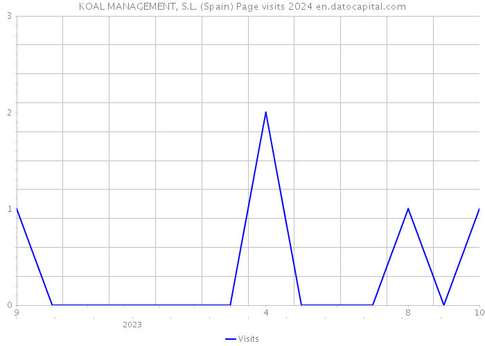 KOAL MANAGEMENT, S.L. (Spain) Page visits 2024 