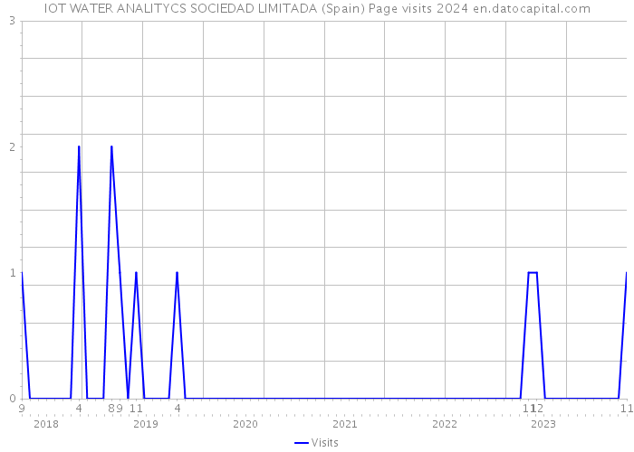 IOT WATER ANALITYCS SOCIEDAD LIMITADA (Spain) Page visits 2024 