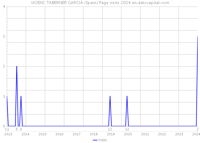 VICENC TABERNER GARCIA (Spain) Page visits 2024 
