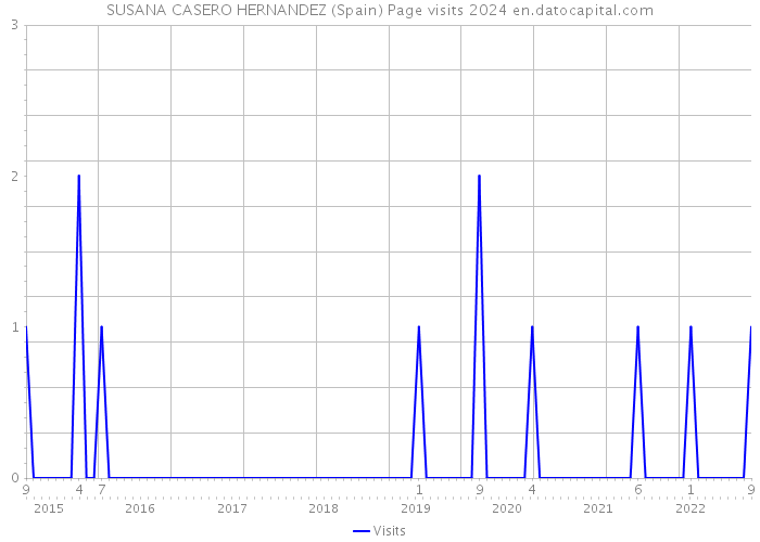 SUSANA CASERO HERNANDEZ (Spain) Page visits 2024 