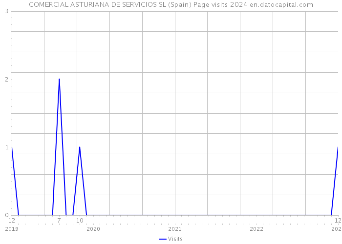 COMERCIAL ASTURIANA DE SERVICIOS SL (Spain) Page visits 2024 