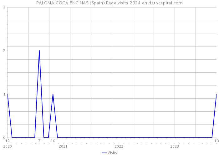 PALOMA COCA ENCINAS (Spain) Page visits 2024 