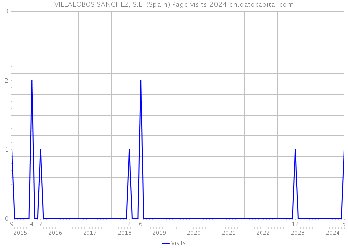 VILLALOBOS SANCHEZ, S.L. (Spain) Page visits 2024 