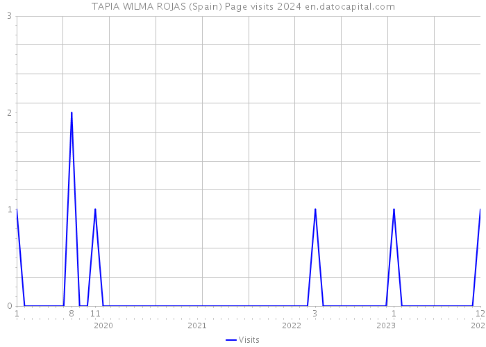 TAPIA WILMA ROJAS (Spain) Page visits 2024 