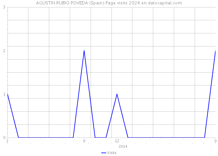 AGUSTIN RUBIO POVEDA (Spain) Page visits 2024 