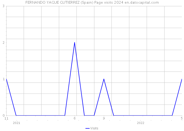 FERNANDO YAGUE GUTIERREZ (Spain) Page visits 2024 