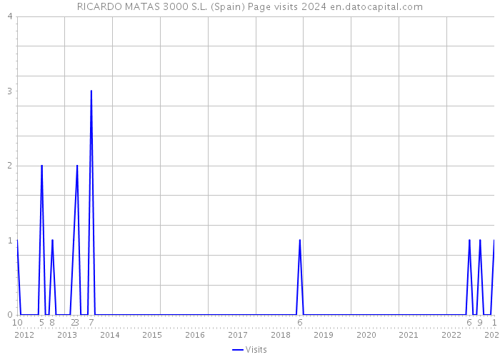 RICARDO MATAS 3000 S.L. (Spain) Page visits 2024 