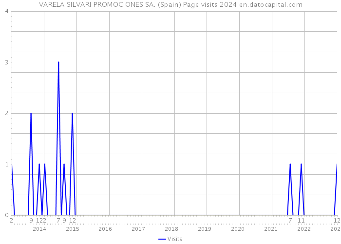 VARELA SILVARI PROMOCIONES SA. (Spain) Page visits 2024 