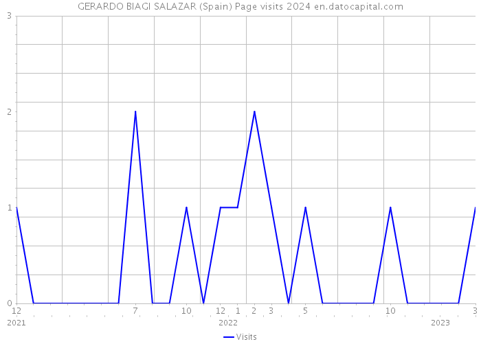 GERARDO BIAGI SALAZAR (Spain) Page visits 2024 