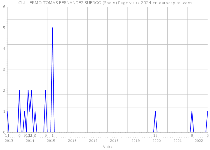 GUILLERMO TOMAS FERNANDEZ BUERGO (Spain) Page visits 2024 