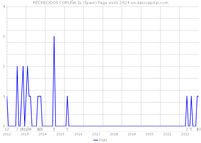 RECRECIDOS CORUÑA SL (Spain) Page visits 2024 