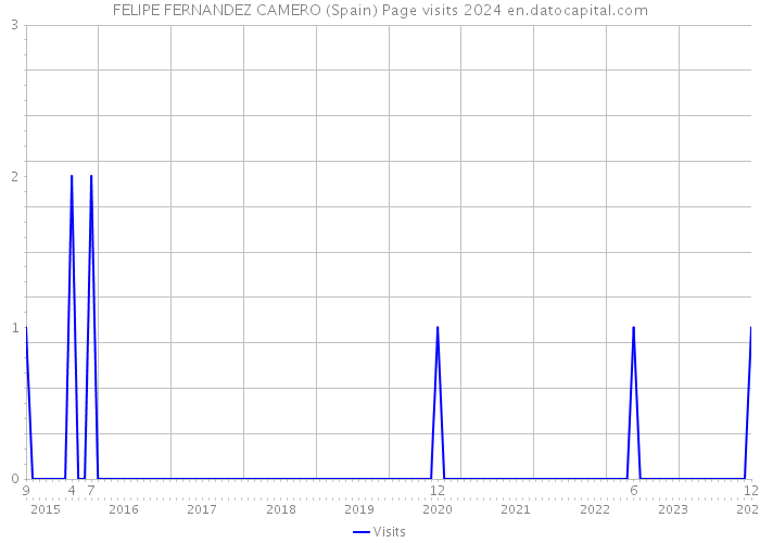 FELIPE FERNANDEZ CAMERO (Spain) Page visits 2024 