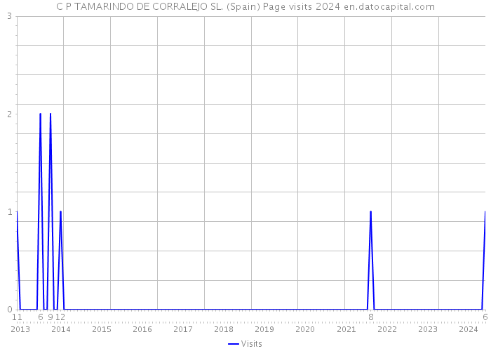C P TAMARINDO DE CORRALEJO SL. (Spain) Page visits 2024 