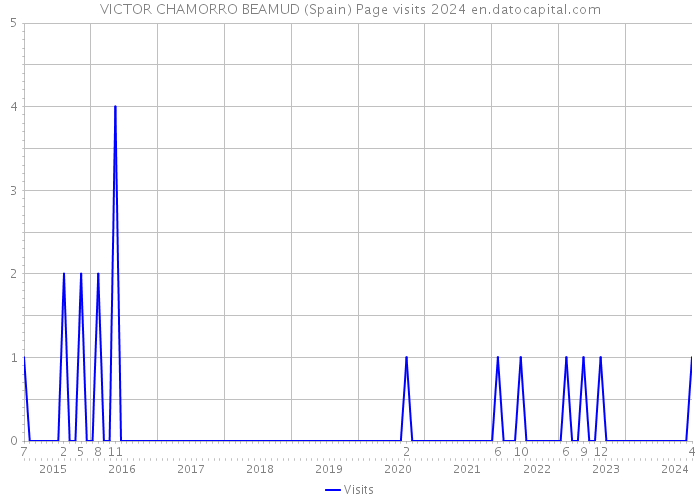 VICTOR CHAMORRO BEAMUD (Spain) Page visits 2024 