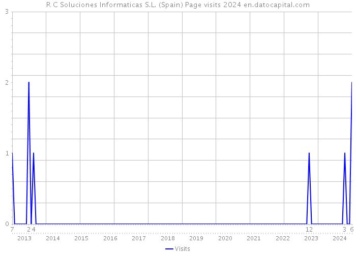 R C Soluciones Informaticas S.L. (Spain) Page visits 2024 