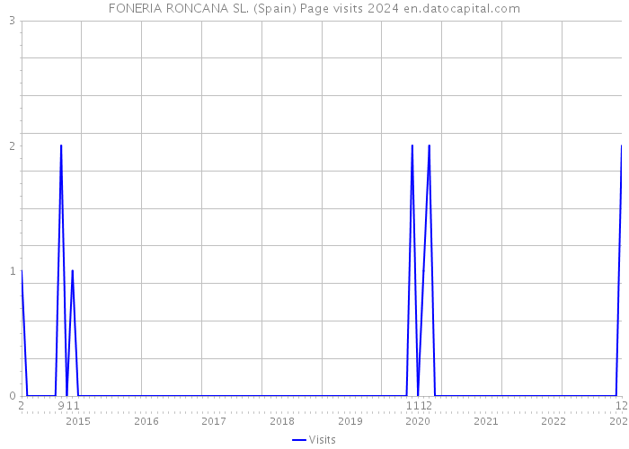 FONERIA RONCANA SL. (Spain) Page visits 2024 