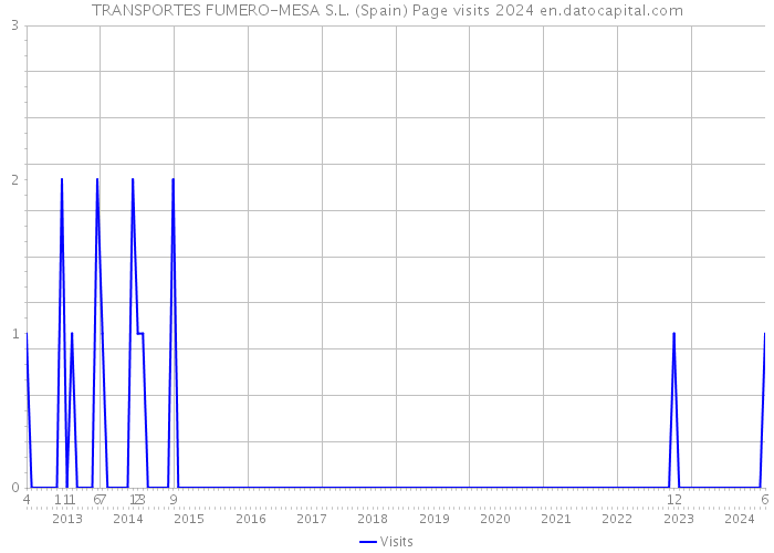TRANSPORTES FUMERO-MESA S.L. (Spain) Page visits 2024 