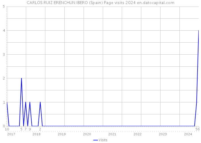 CARLOS RUIZ ERENCHUN IBERO (Spain) Page visits 2024 