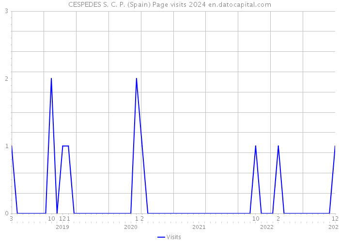 CESPEDES S. C. P. (Spain) Page visits 2024 