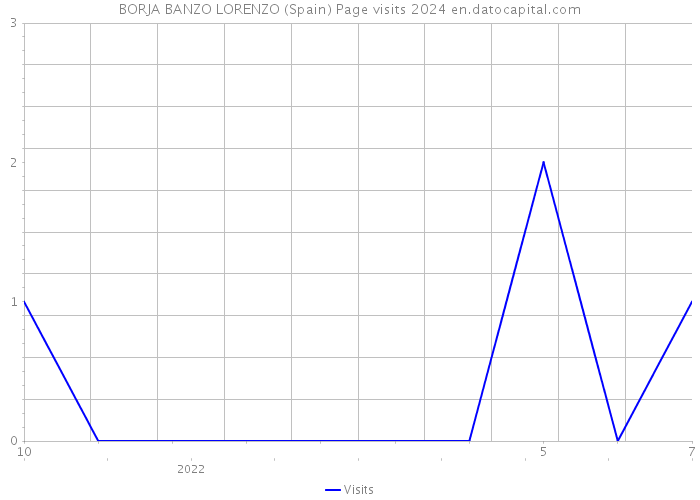 BORJA BANZO LORENZO (Spain) Page visits 2024 