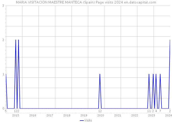 MARIA VISITACION MAESTRE MANTECA (Spain) Page visits 2024 