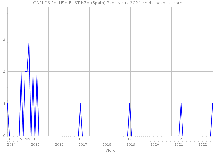 CARLOS PALLEJA BUSTINZA (Spain) Page visits 2024 