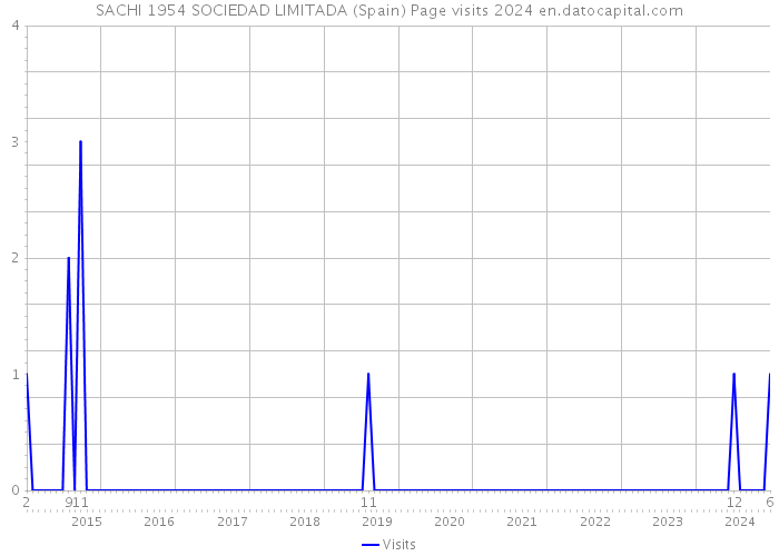 SACHI 1954 SOCIEDAD LIMITADA (Spain) Page visits 2024 
