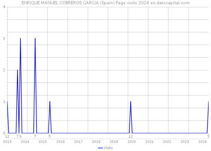 ENRIQUE MANUEL COBREROS GARCIA (Spain) Page visits 2024 