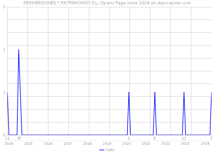 REINVERSIONES Y PATRIMONIOS S.L. (Spain) Page visits 2024 