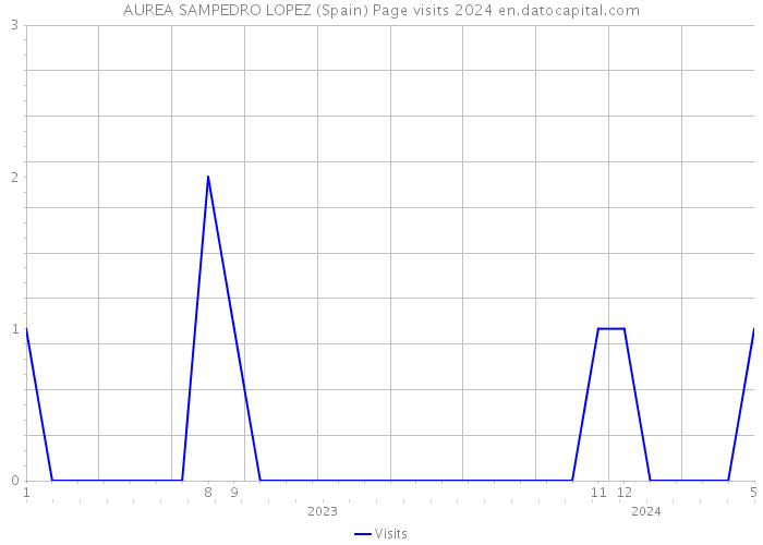 AUREA SAMPEDRO LOPEZ (Spain) Page visits 2024 
